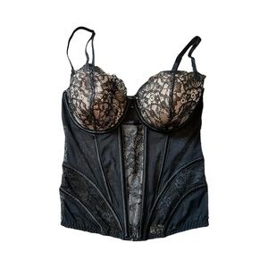 Victoria's Secret Black Lace Bustier